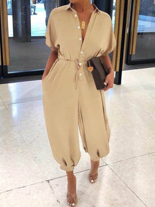 lady rocking jumpsuit for a casual outing
