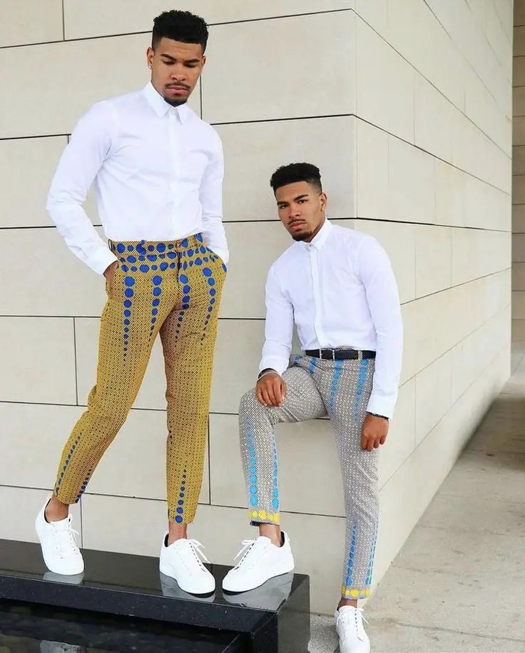 ankara trouser and shirt for guys