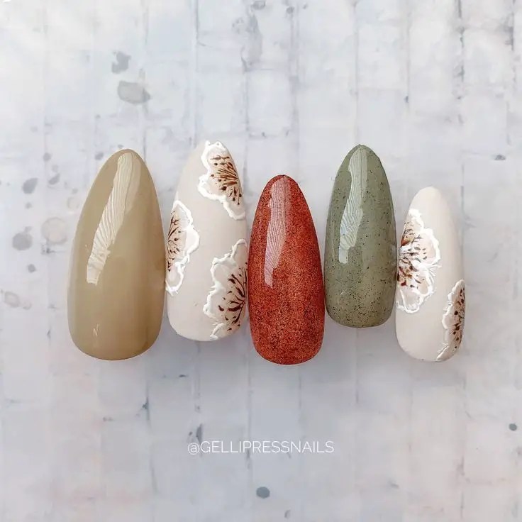different stick-on fashion nails