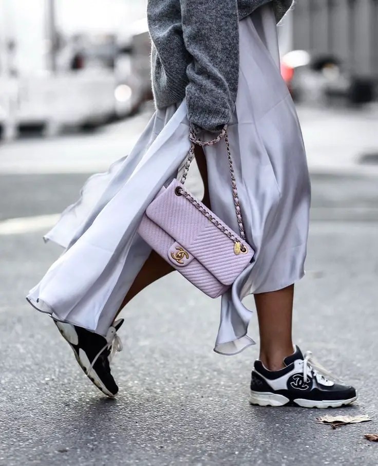 chanel trainers outfit