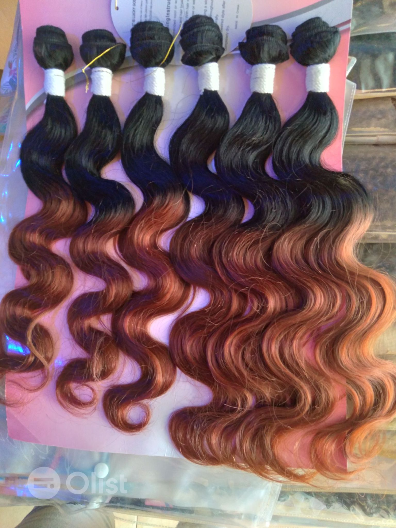 Some bunch of artificial hair extensions