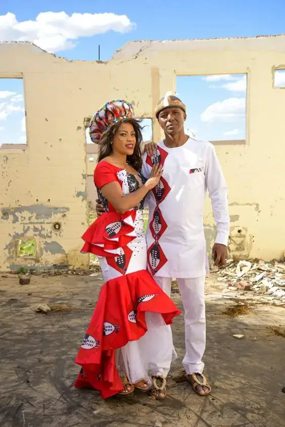 Swazi wedding new arrivals attire
