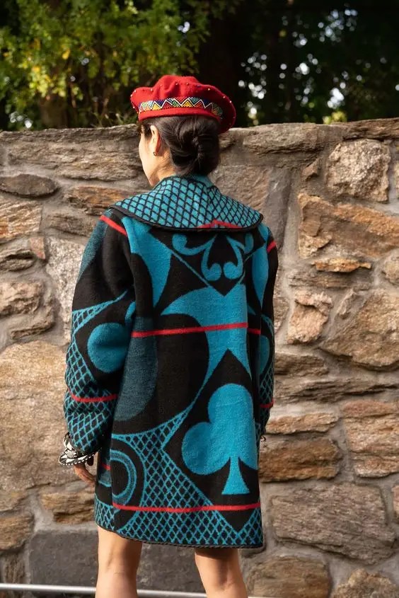 Sotho traditional fabric used as a jacket