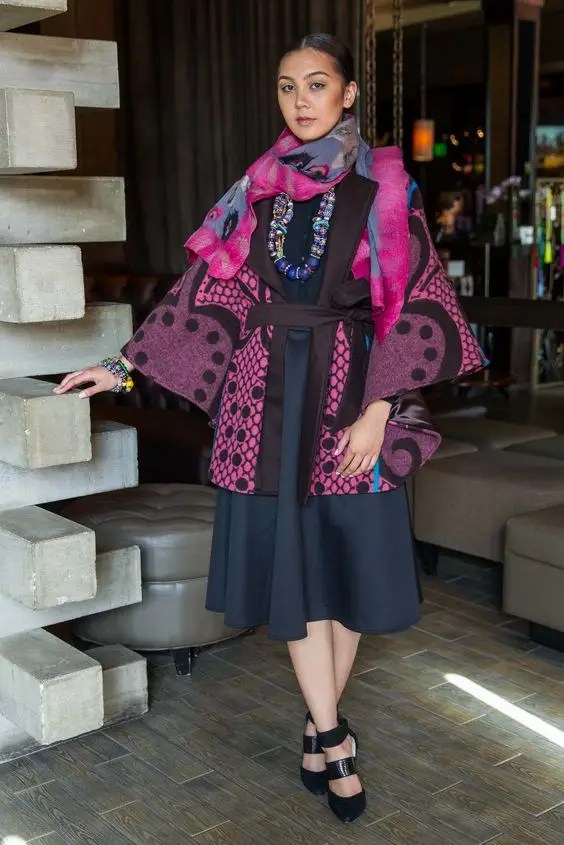 Woman in traditional Sotho costume