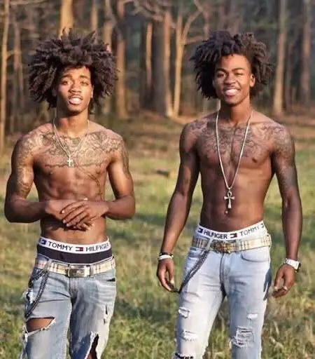 Two naked guys rocking full rock