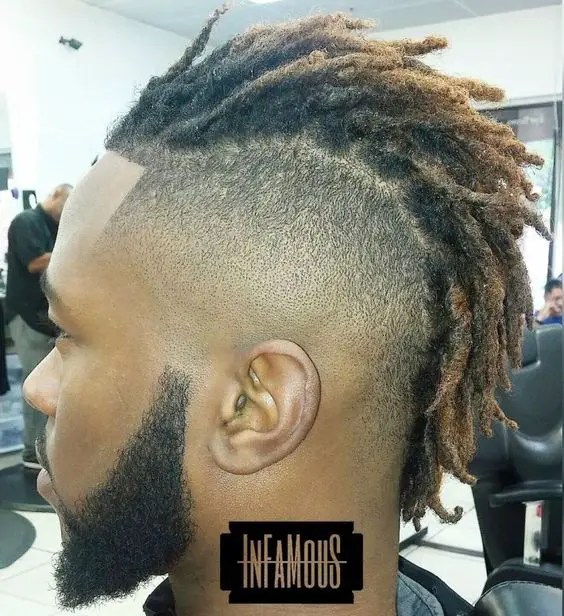 Man Rocking Mohawk Short Dreads Styles for Men