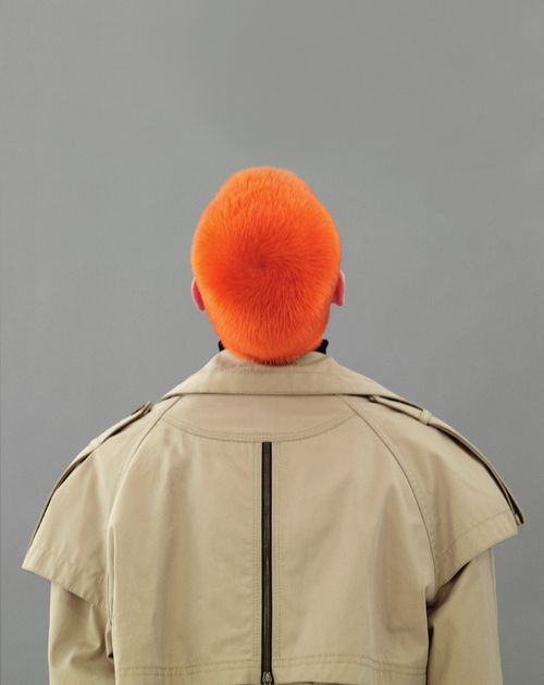 orange buzz haircut