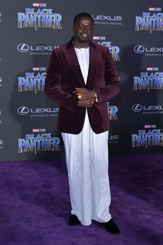 Actors in traditional Kozu costumes at Black Panther premiere