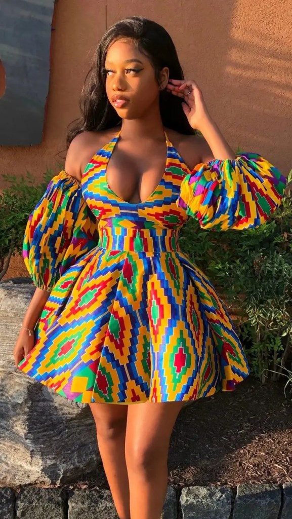 Beautiful woman in traditional African dress