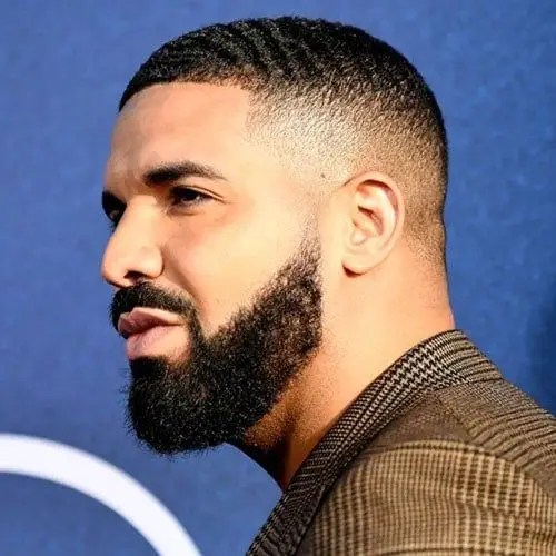 drake rocking buzz hairstyle