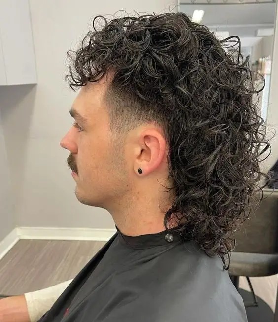man with mullet hairstyle