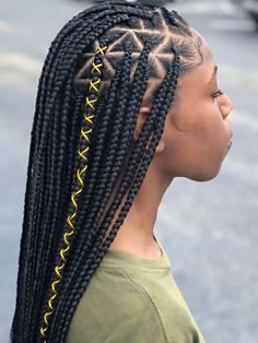 Woman flaunting tribal braids