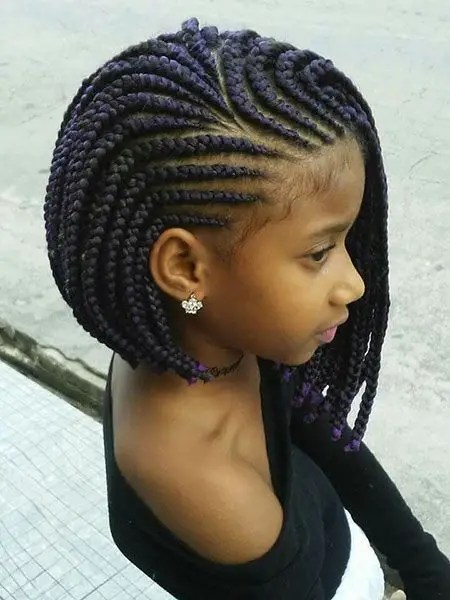 Young Girl Rocking Ghana Briad Bob Look