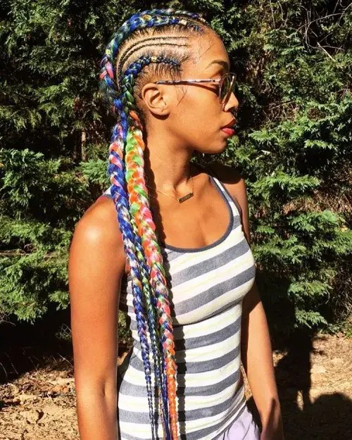 Women Rocking Multi-Colored Maxi and Mini Ghana Weave Styles