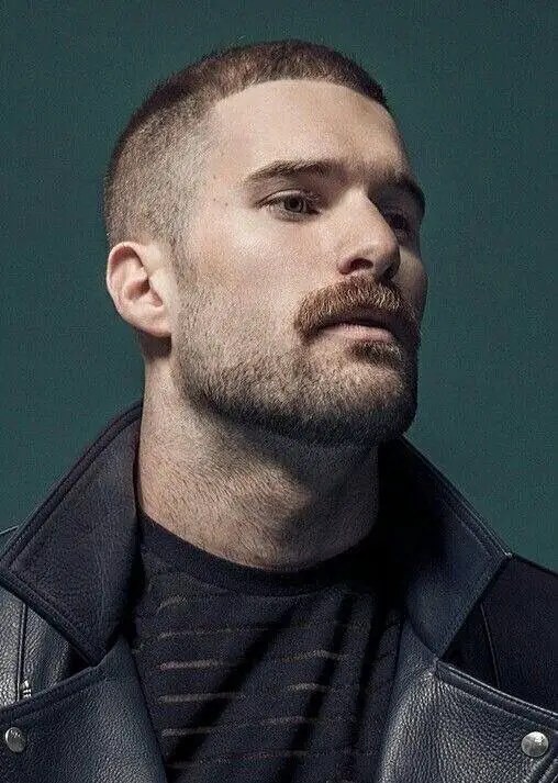 Handsome man with short beard