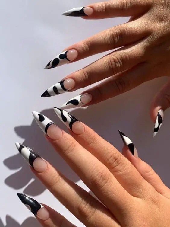 negative space nail design
