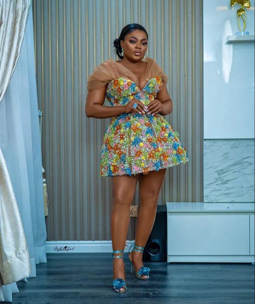 Funke Akindere looks stunning in her outfit for the 2023 amvca nominees gala