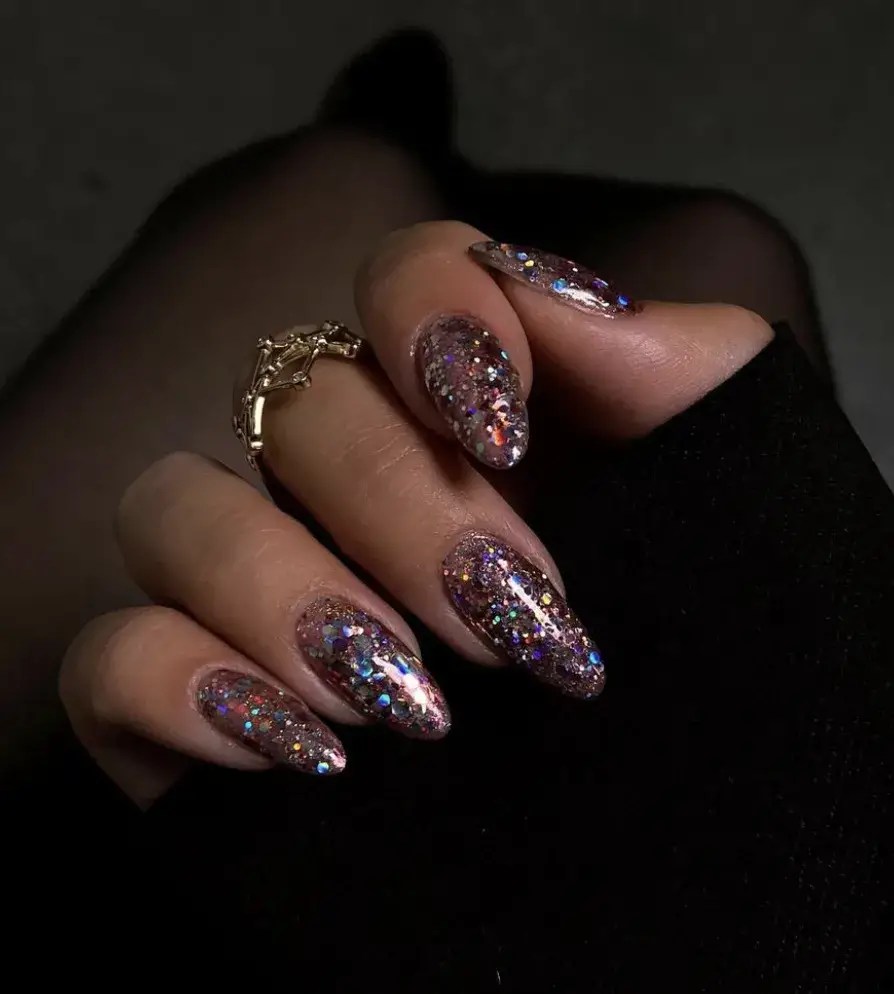 Nail Designs 2023: Lady Rocks Glitter Bomb Nail Designs