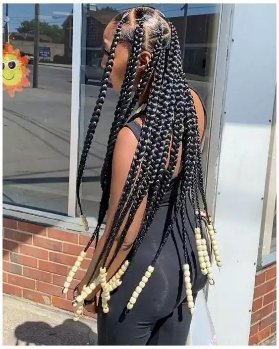 jumbo braids with beads