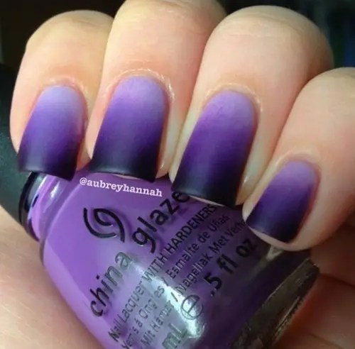 One of the cutest nail designs and the coolest nail design you want to rock is the ombre shade.