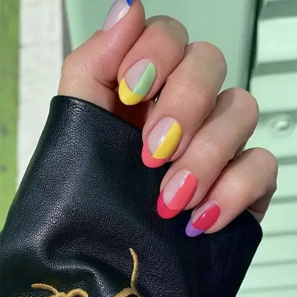 These French tips are a modern classic and rocking them with bright nail is absolutely gorgeous.