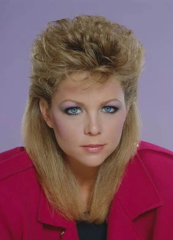 The mullet was one of those edgy looks that rocked men and women at the time.