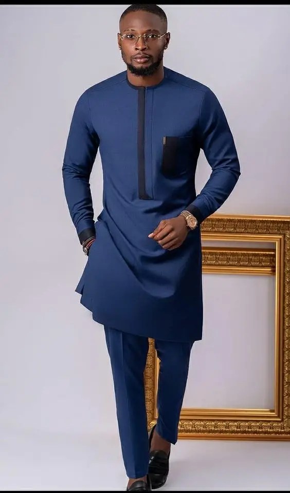 Cute man in church attire with caftan