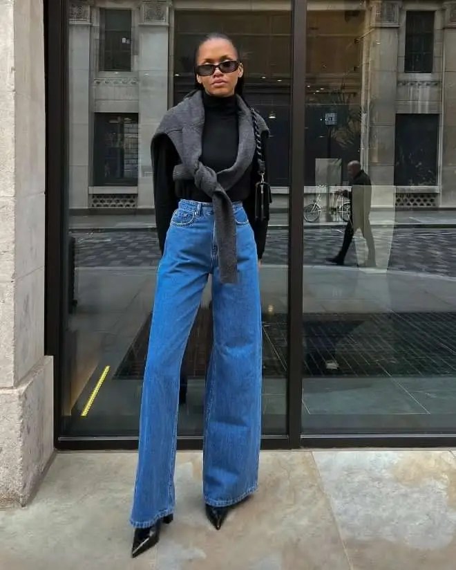 beautiful girl rocking jeans