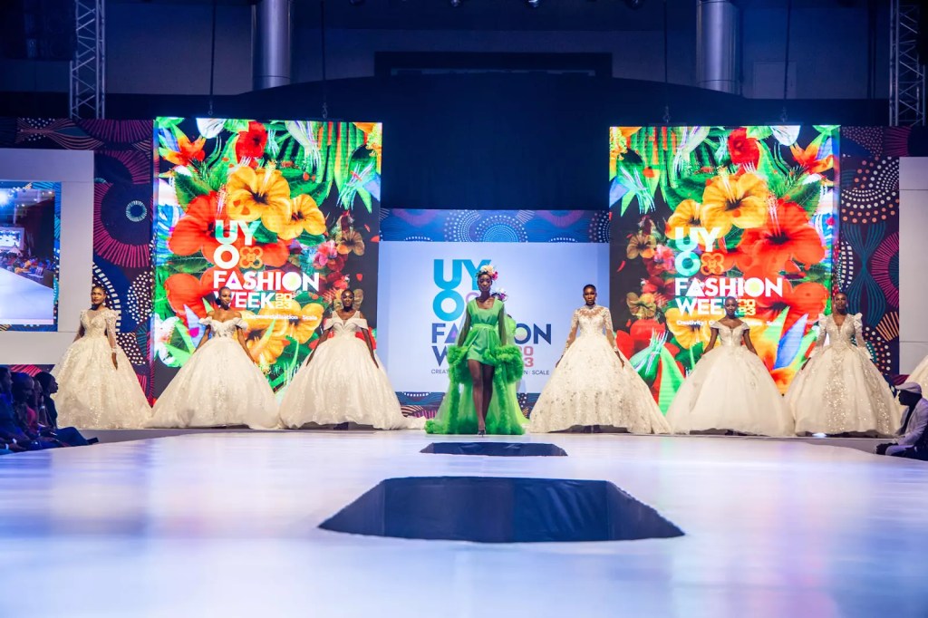 Models at the runway show