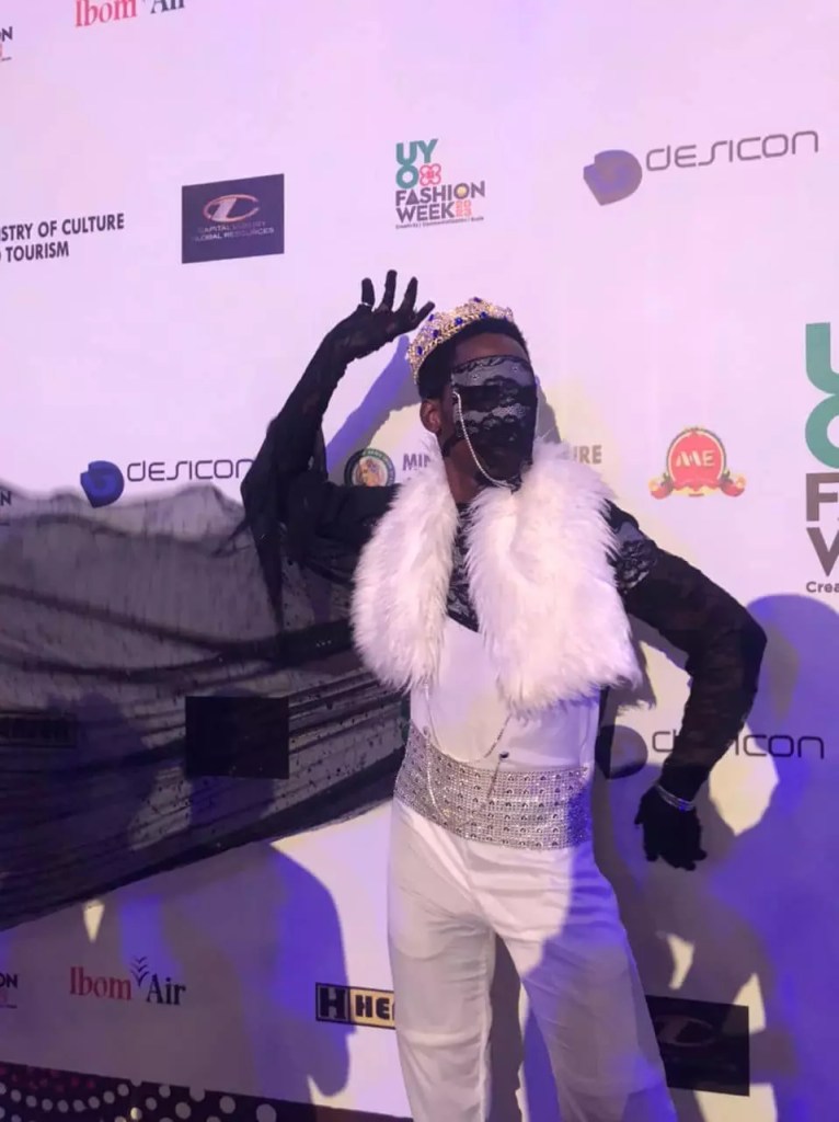 Yorochi shows off his style sense at Uyo Fashion Week