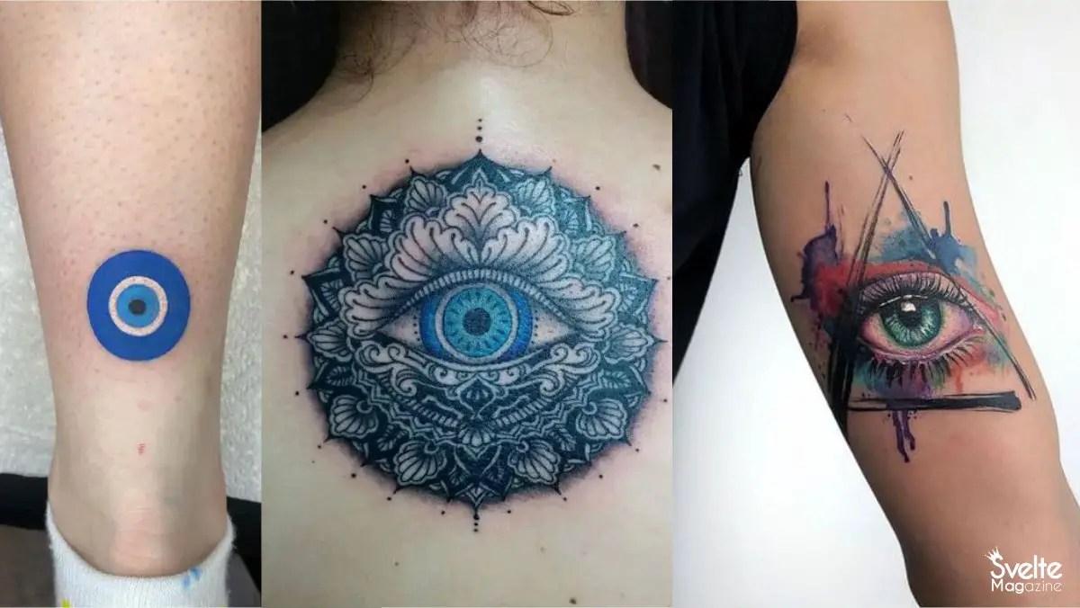 Nazar Eye Temporary Tattoo Set of 3  Small Tattoos