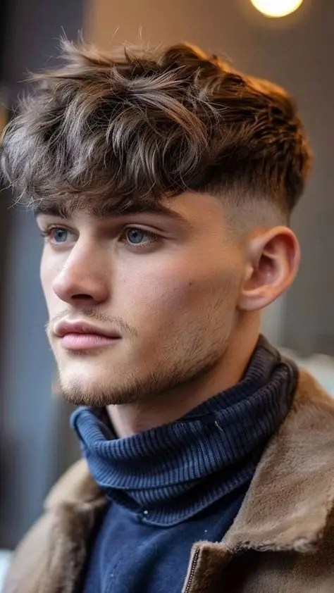 O corte de cabelo estiloso para cada formato de rosto 17 Foto de um homem usando o cone baixo