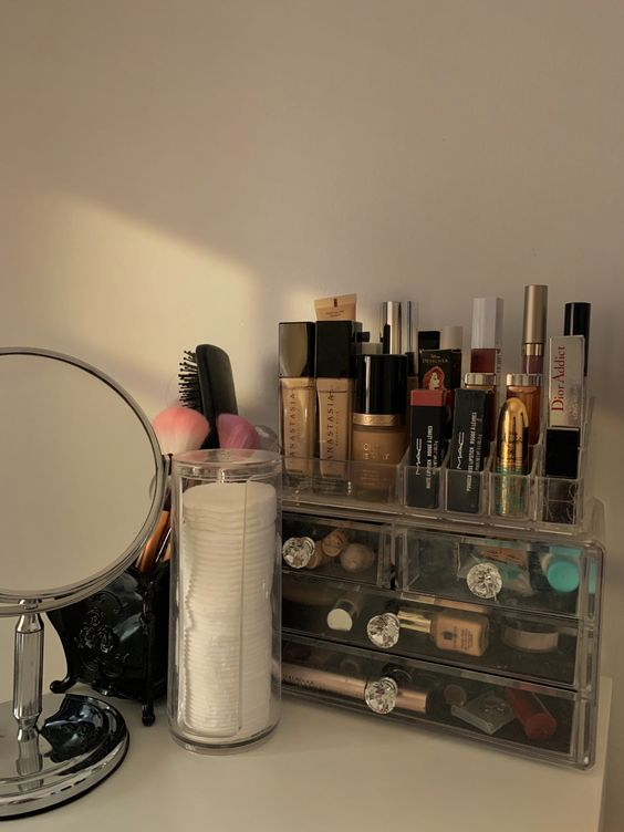 Most used products arranged left to right