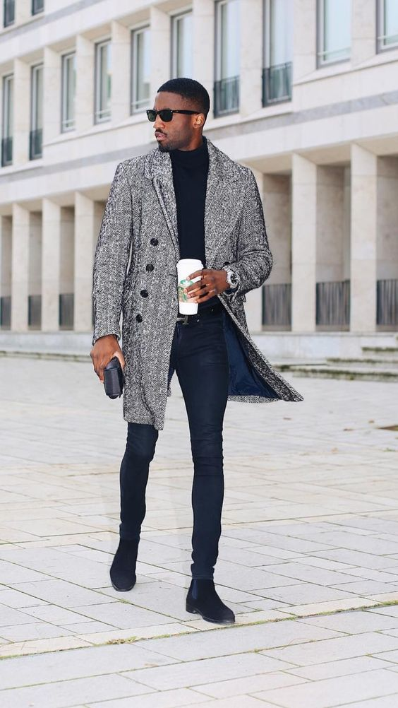 man in minimalist clothes