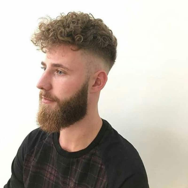 Man with beard showing his hairstyle