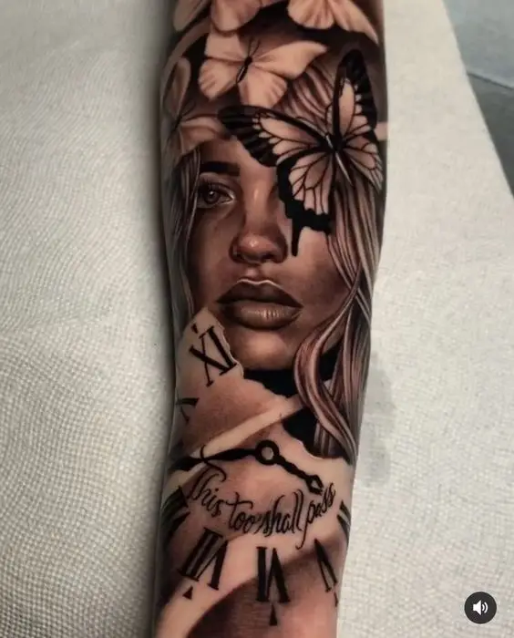 3D Sleeve Tattoo Ideas for Women