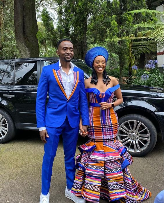 Venda traditional store attire for couples