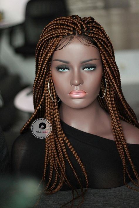 braided wig on mannequin