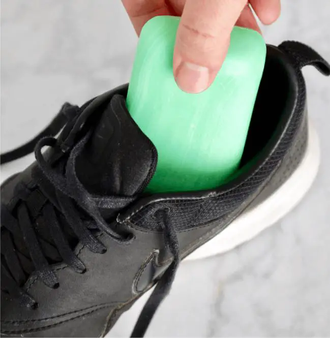 Solutions for Stinky Shoes - a bar of soap