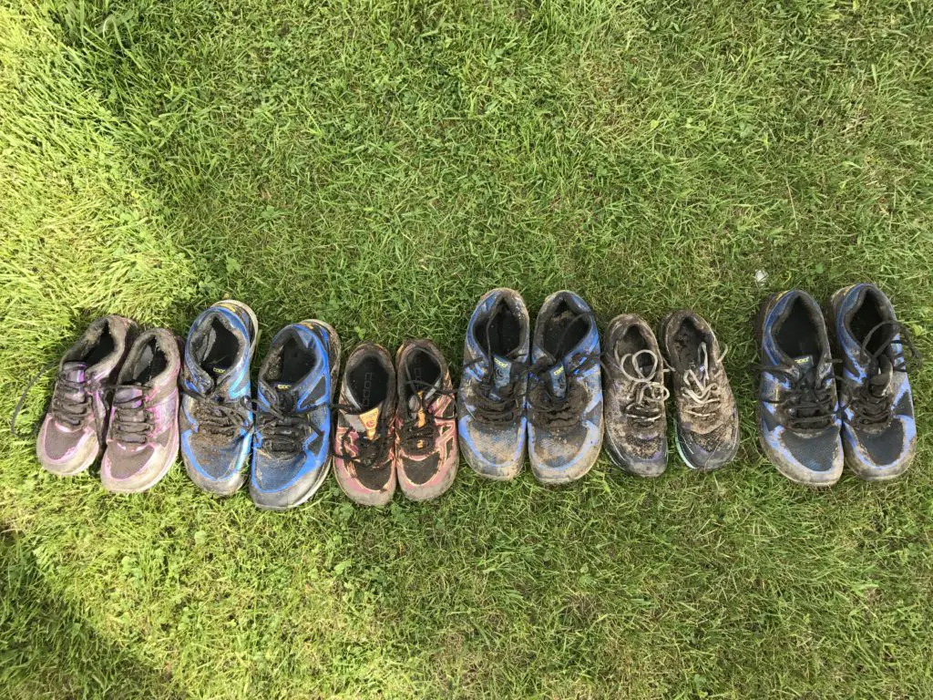 6 Easy Solutions for Stinky Shoes - shoes drying in the sun