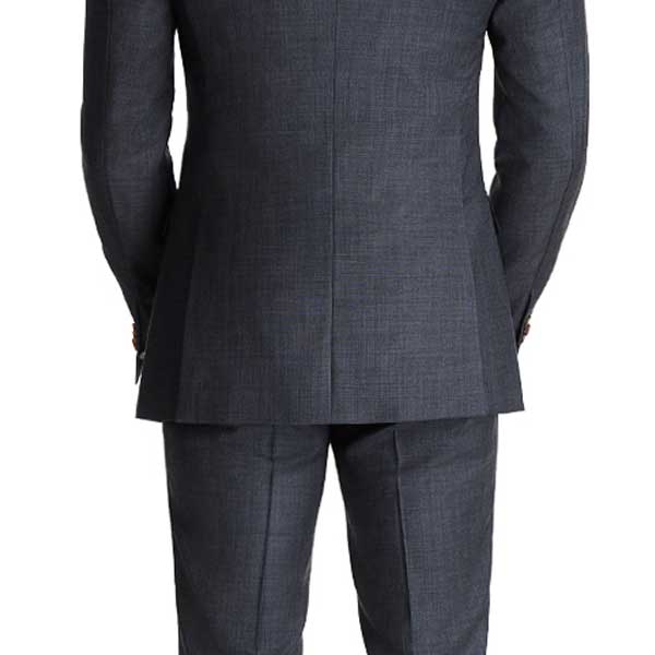 black suit with no vent